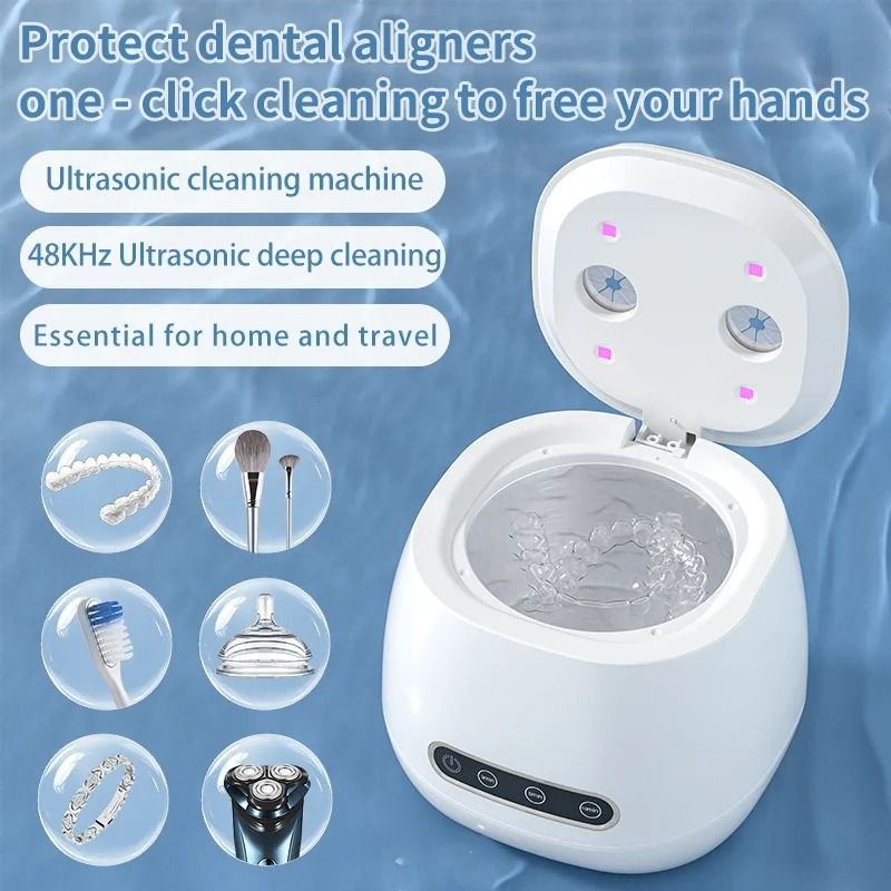 USB Rechargeable 48KHZ Professional Multi Function Ultrasonic Cleaner