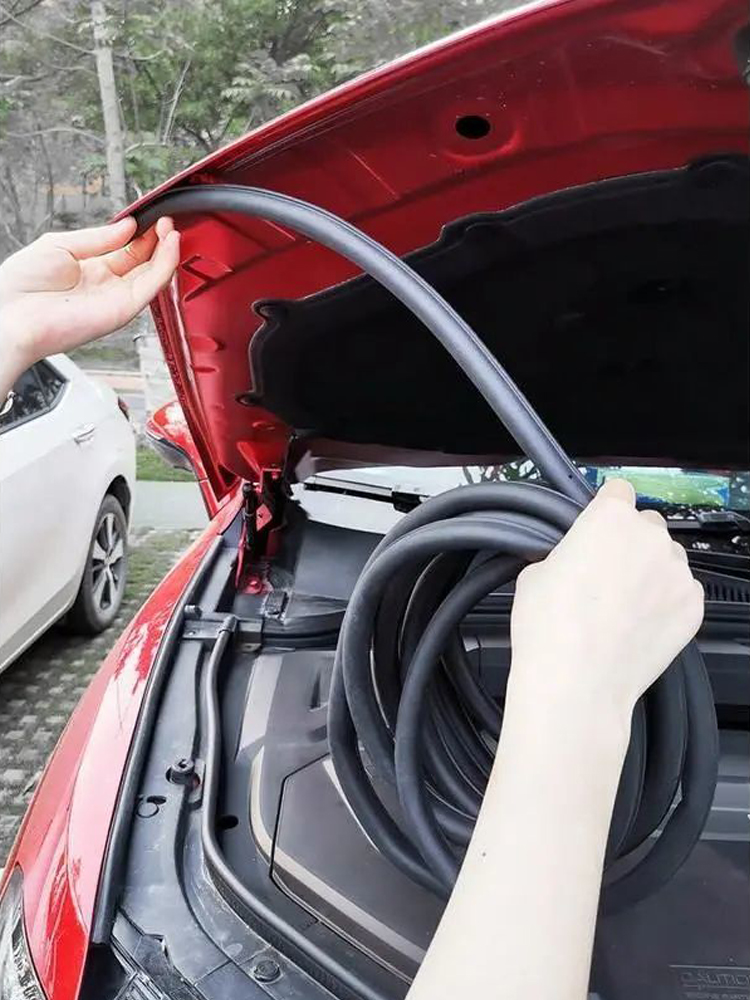 Car Rubber Door Seal Strip Big D Weatherproof Automotive Door Sealing Strip for Noise Insulation & Protection