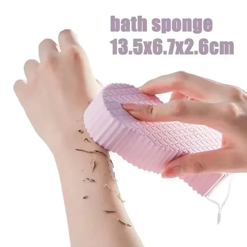 Silicone Foot Scrubber Mat Wall Mounted Shower Back and Foot Massage Cleaner