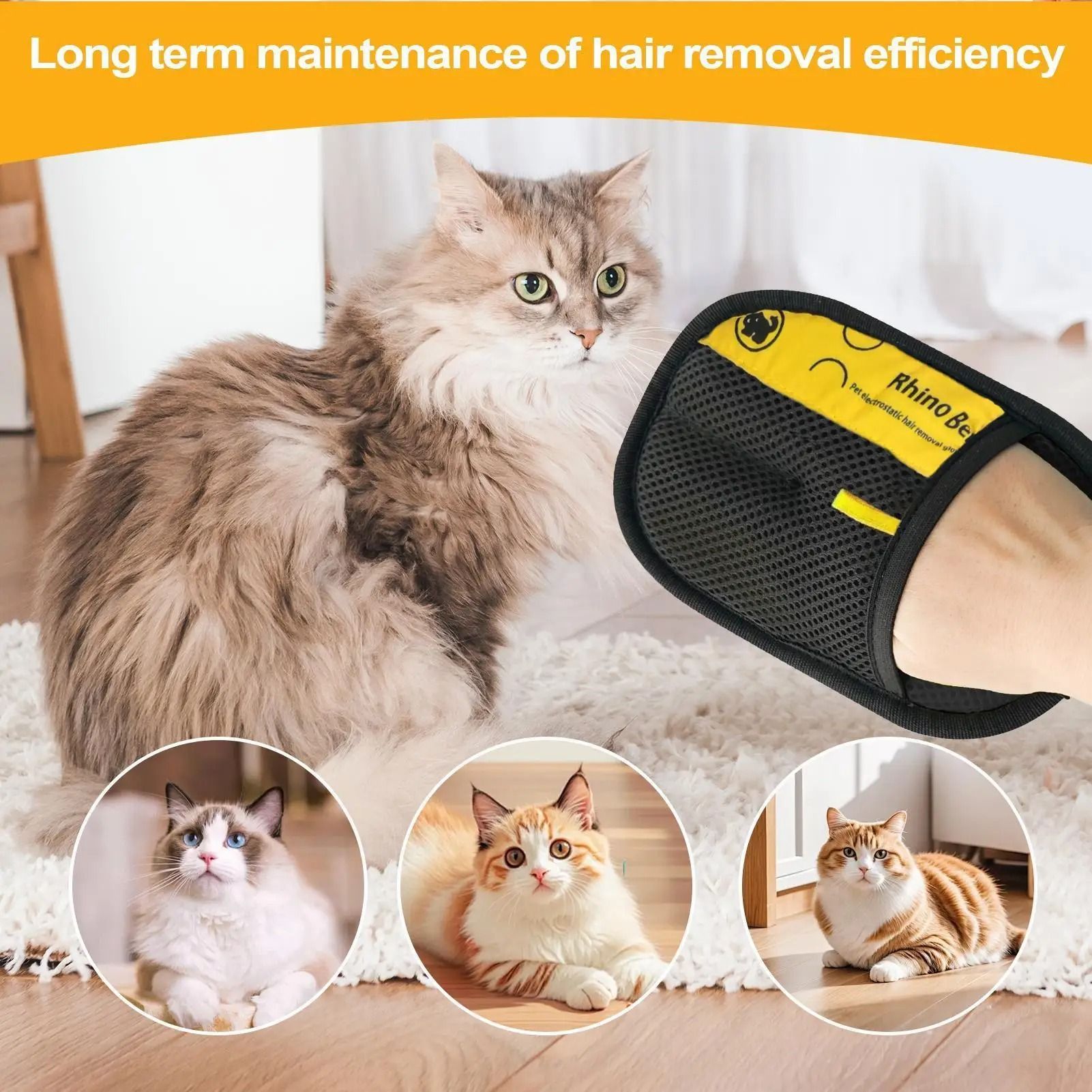 Double Sided Pet Grooming Gloves