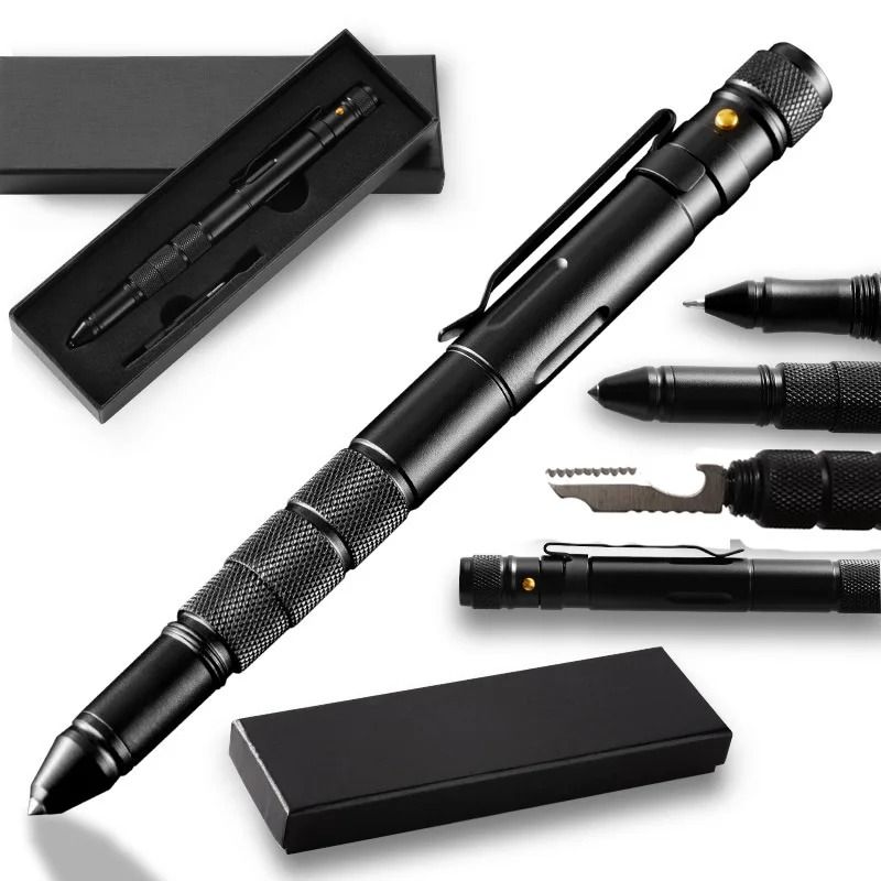 Multifunction Tactical Self Defense Pen with Flashlight and Window Breaker