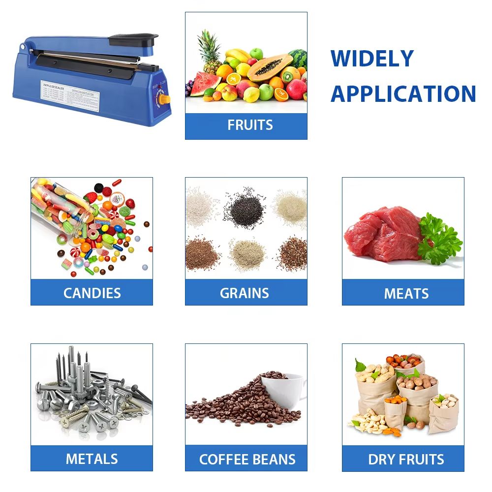 Electric Heat Sealer – Hand Press Vacuum Food & Packaging Bag Sealing Machine