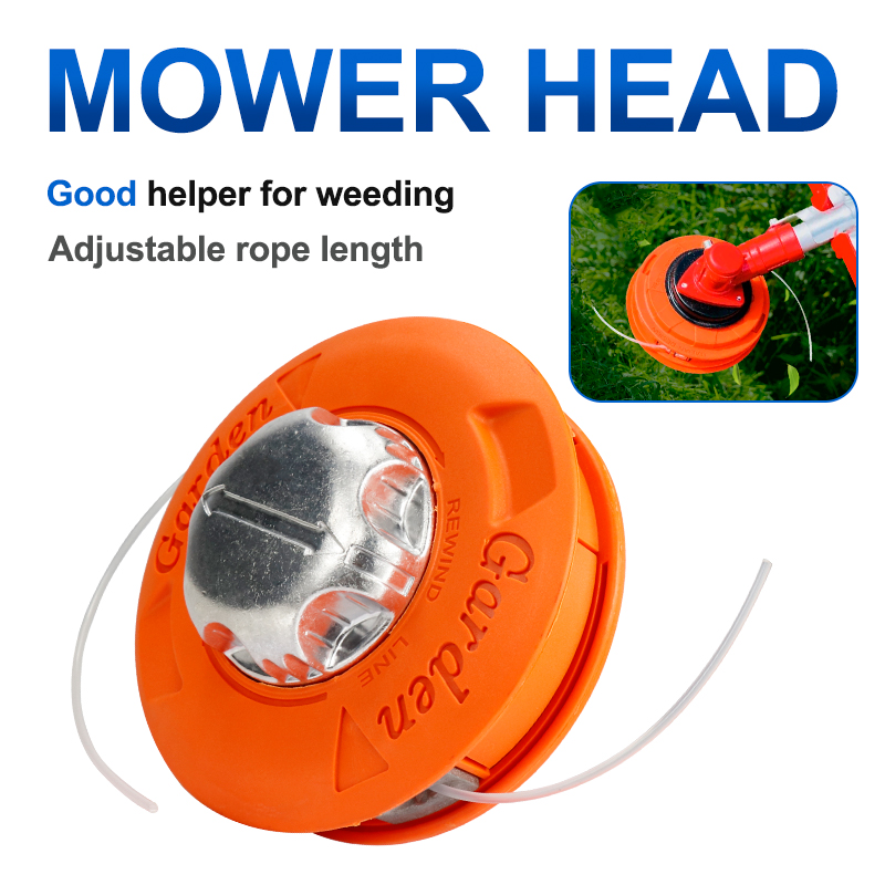 Gasoline Brush Cutter, Brush Mower Bump Spool, Grass Trimmer Cutter Head String Line Saw