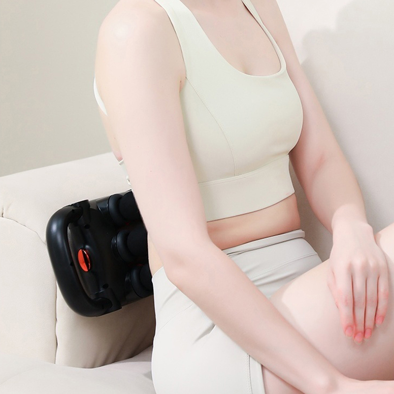 20 levels force selection massager, 5 modes, USB folding handle 6-head fascia gun