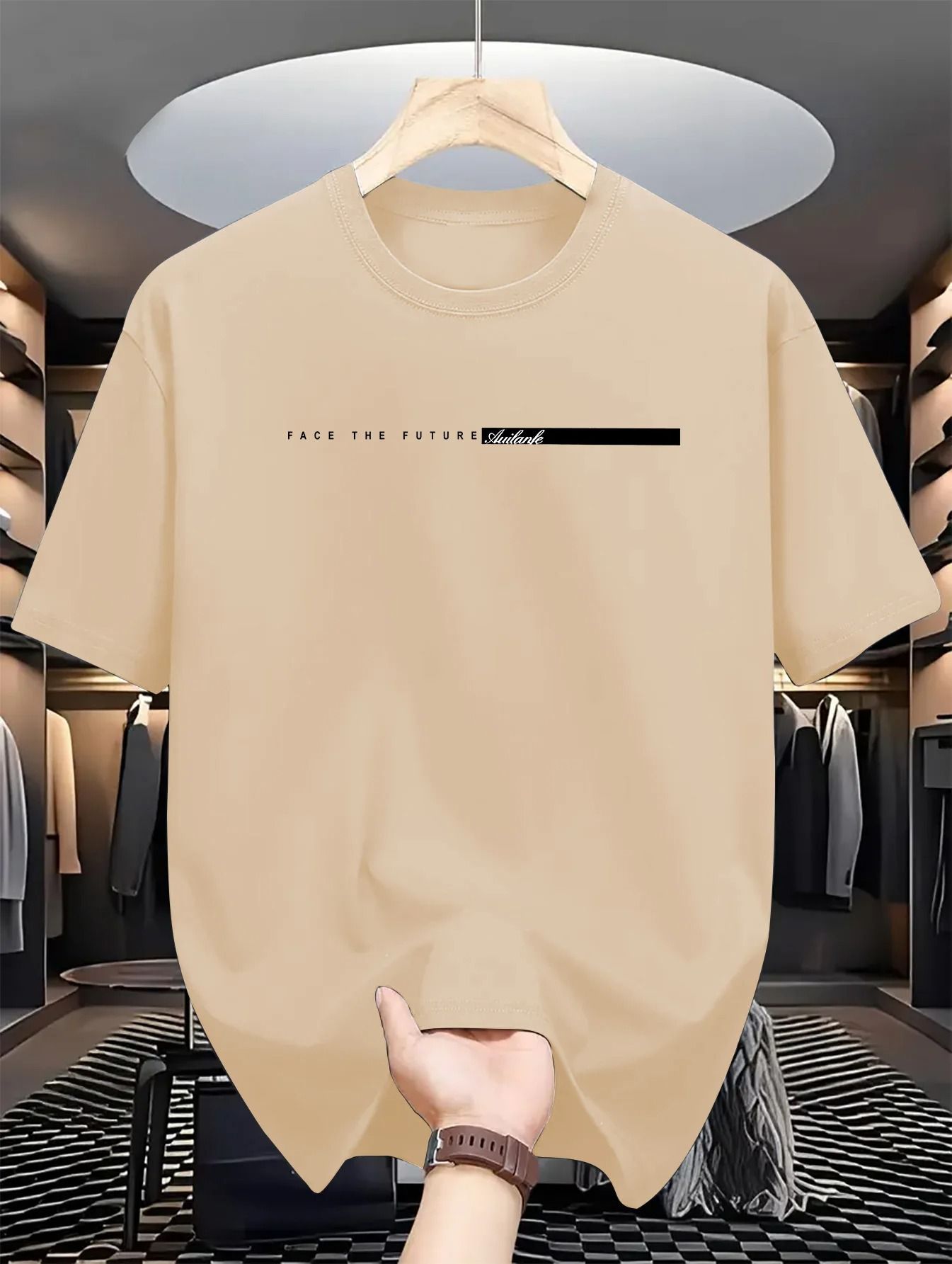 Mens Cotton Casual Loose Fit T-Shirt