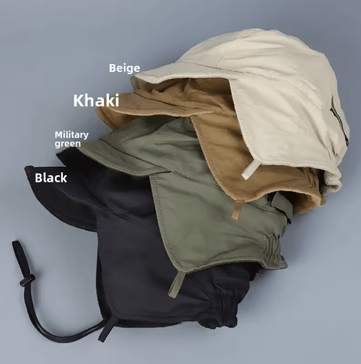 Japanese Retro Velvet Pilot Hat Windproof Winter Bomber Cap