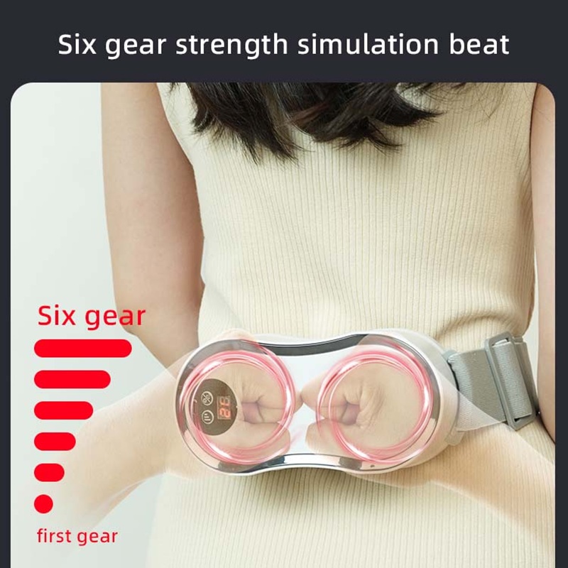 Back Relaxation Massager, Electric Lumbar Belt, Vibration & Tapping, Rechargeable Percussion Therapy, Remote Controlled