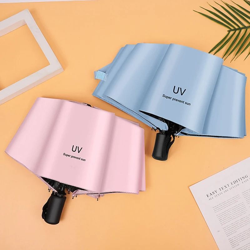 Compact Automatic Folding Umbrella with UV and Rain Protection