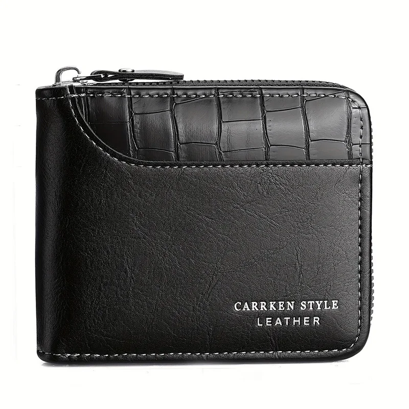 Luxury Mens Leather Wallet with RFID & Coin Pocket