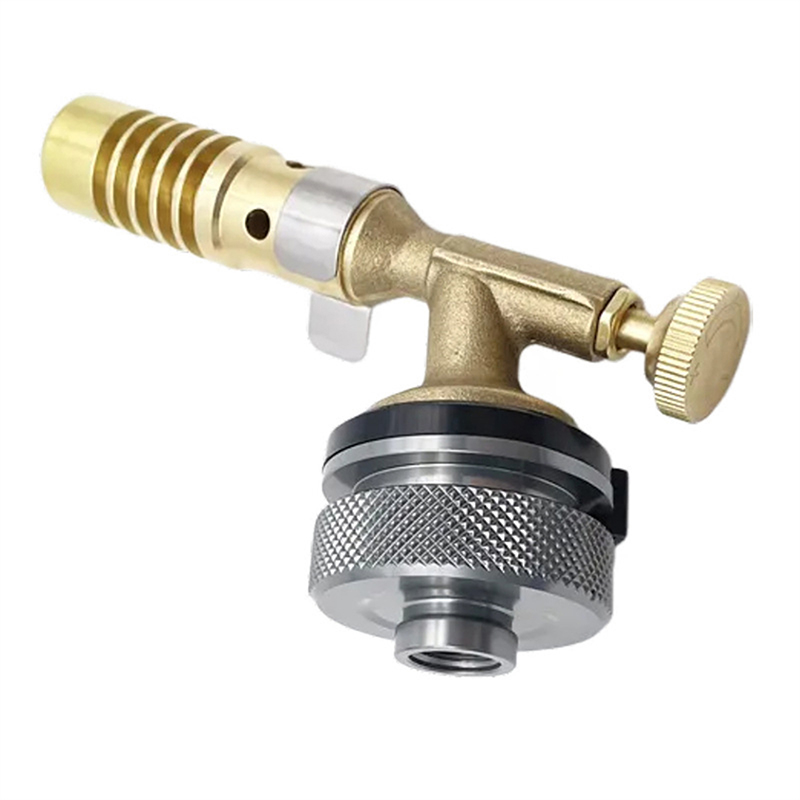 Flat Cylinder to Cartridge Gas Adapter Butane Torch Connector for Camping