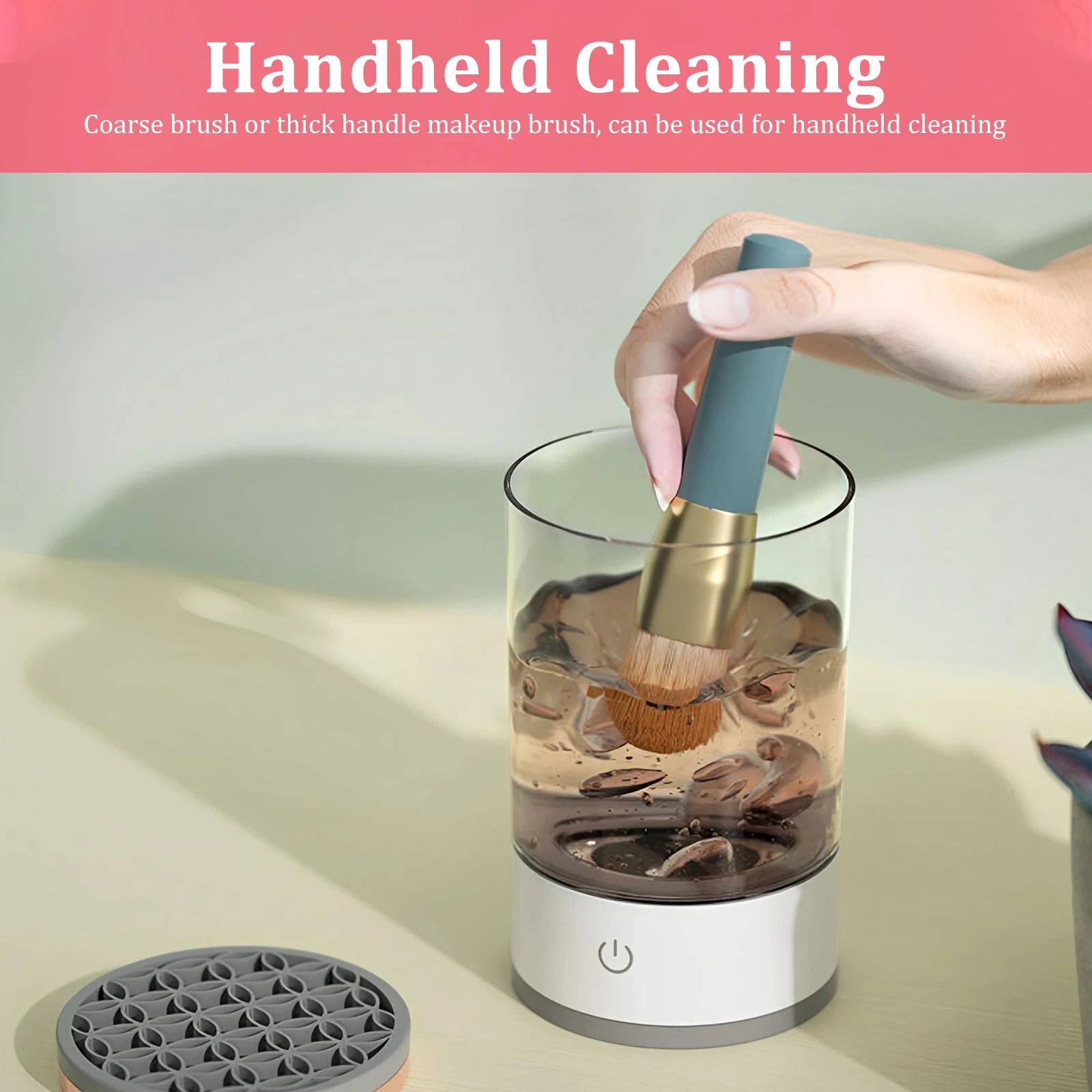 Electric Makeup Brush Cleaner 3 in 1 Automatic USB Cleaner Machine