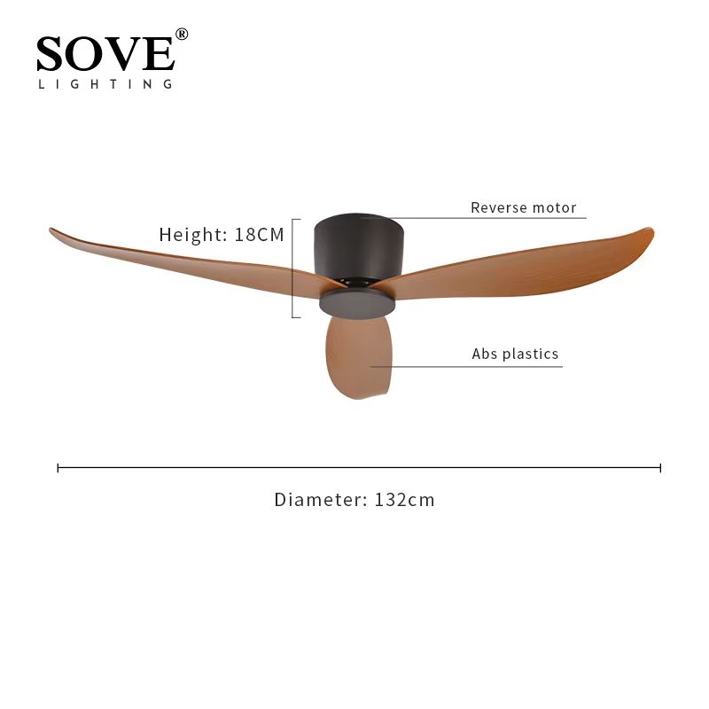 SOVE Ultra Slim DC Ceiling Fan with Remote