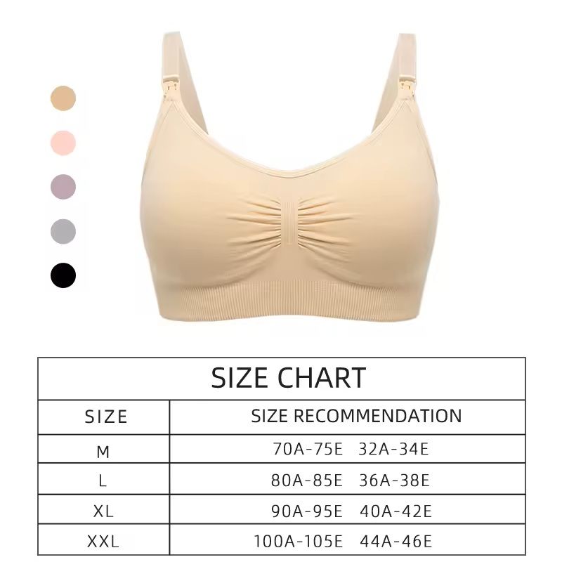 Seamless Push-Up Maternity Bra – Plus Size Nursing Support