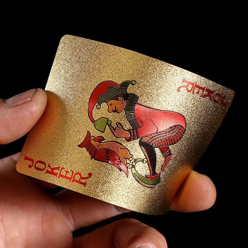 EuroGold Waterproof 24K Gold Foil luxury playing cards PVC Poker Deck