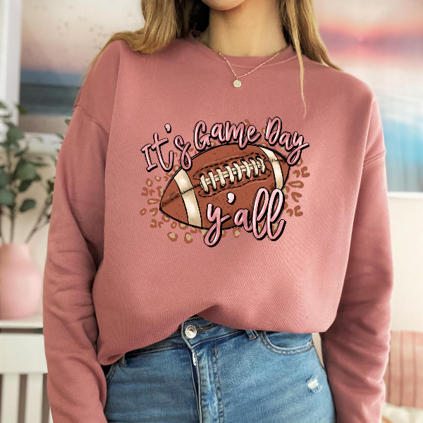 It's Game Day Y'all Football Game Shirt, Unisex Football Shirts, Football Tee, Football Season Shirt, Gameday Shirt