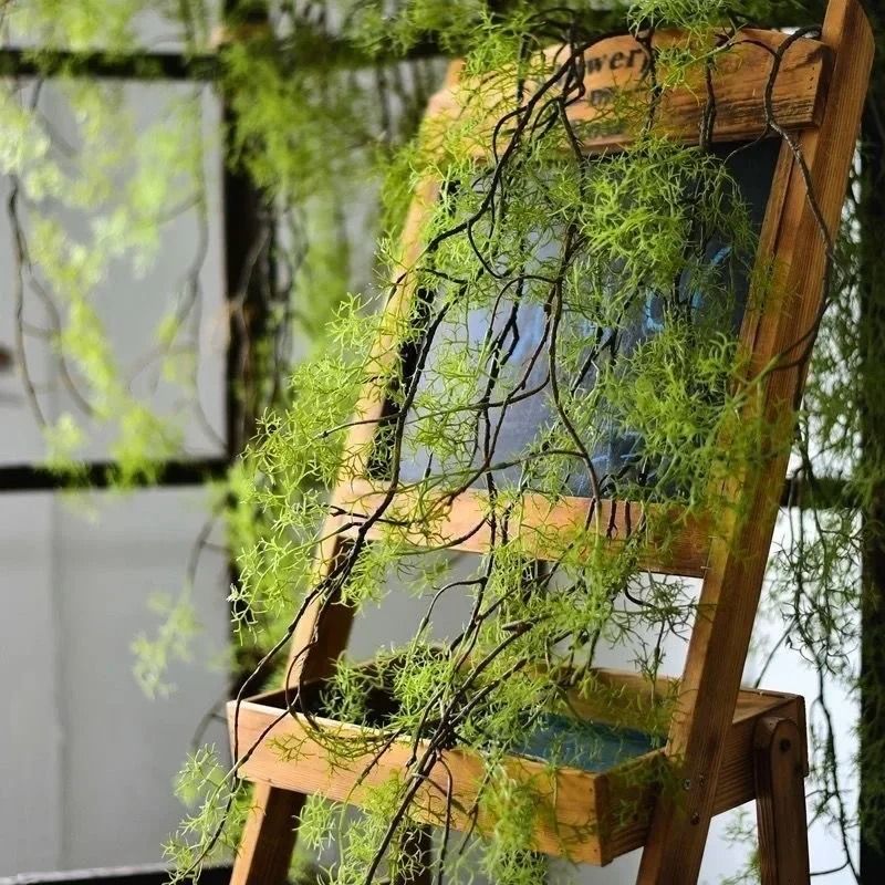 Artificial Hanging Vines Green Rattan Wall Decor for Natural Indoor Styling