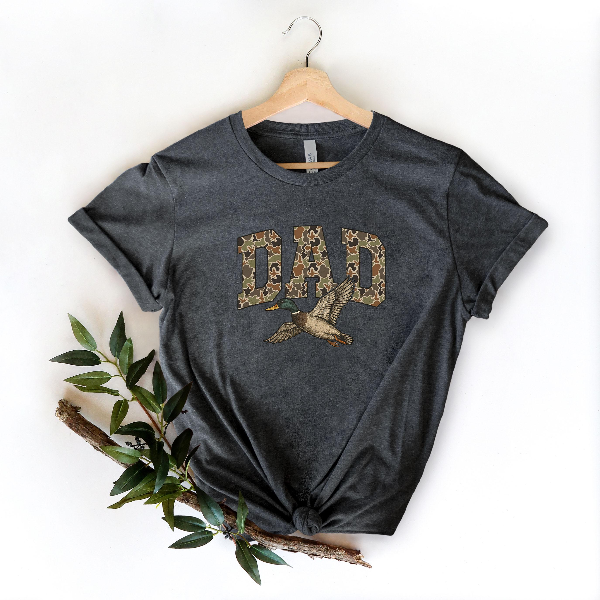 Dad Hunting Shirt Camo Duck Tee Fathers Day Gift
