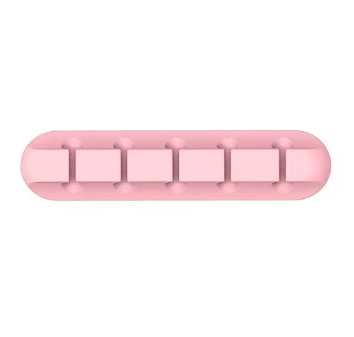 Silicone Self Adhesive Cable Holder Clips and USB Cable Winder for Desk Setup