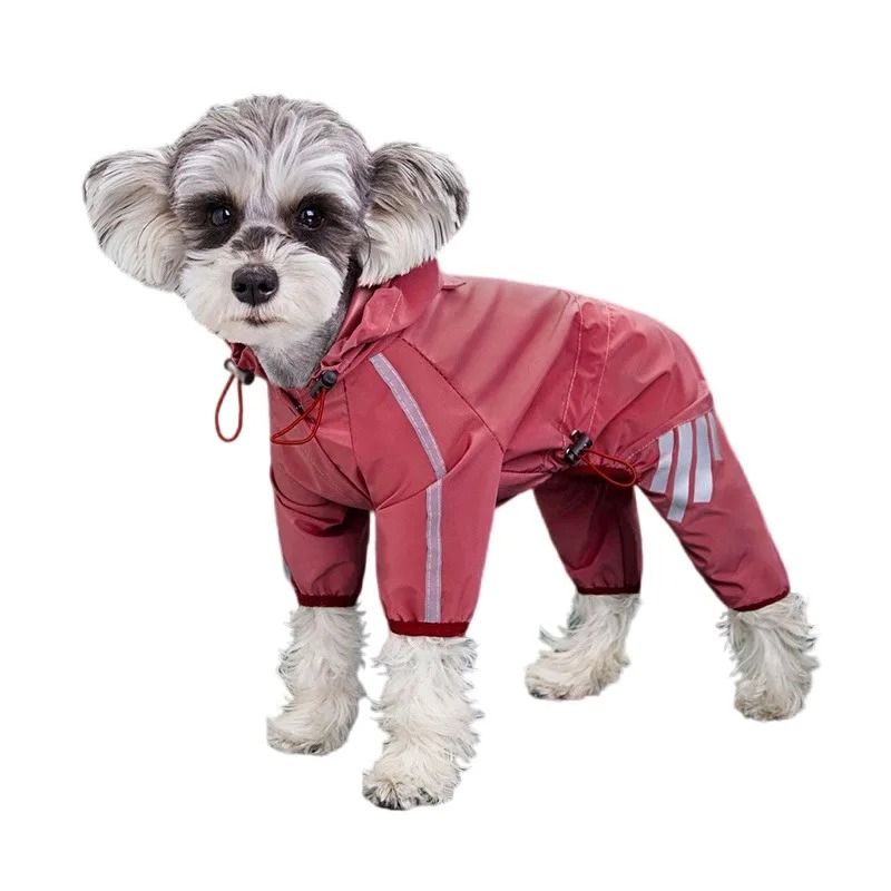 Reflective Waterproof Dog Raincoat with Full Coverage Design