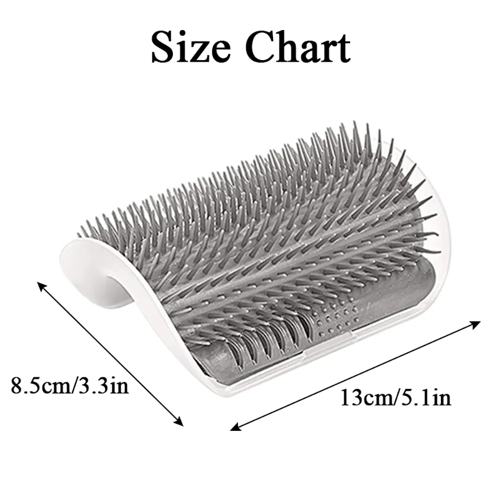 Self Grooming Cat Scratcher Brush Wall Mounted Cat Self Groomer Hair Remover Massager