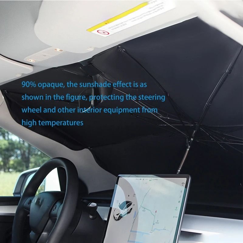 Retractable Windshield Sunshade Parasol