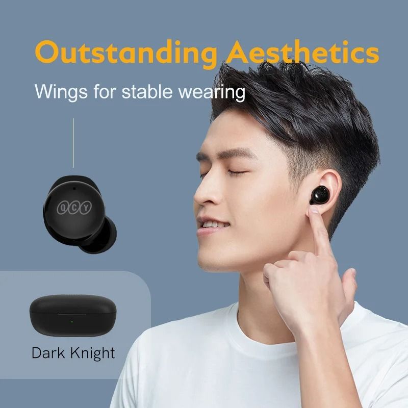 QCY T17 Bluetooth 5.3 True Wireless Earbuds with ENC and 26 Hour Battery