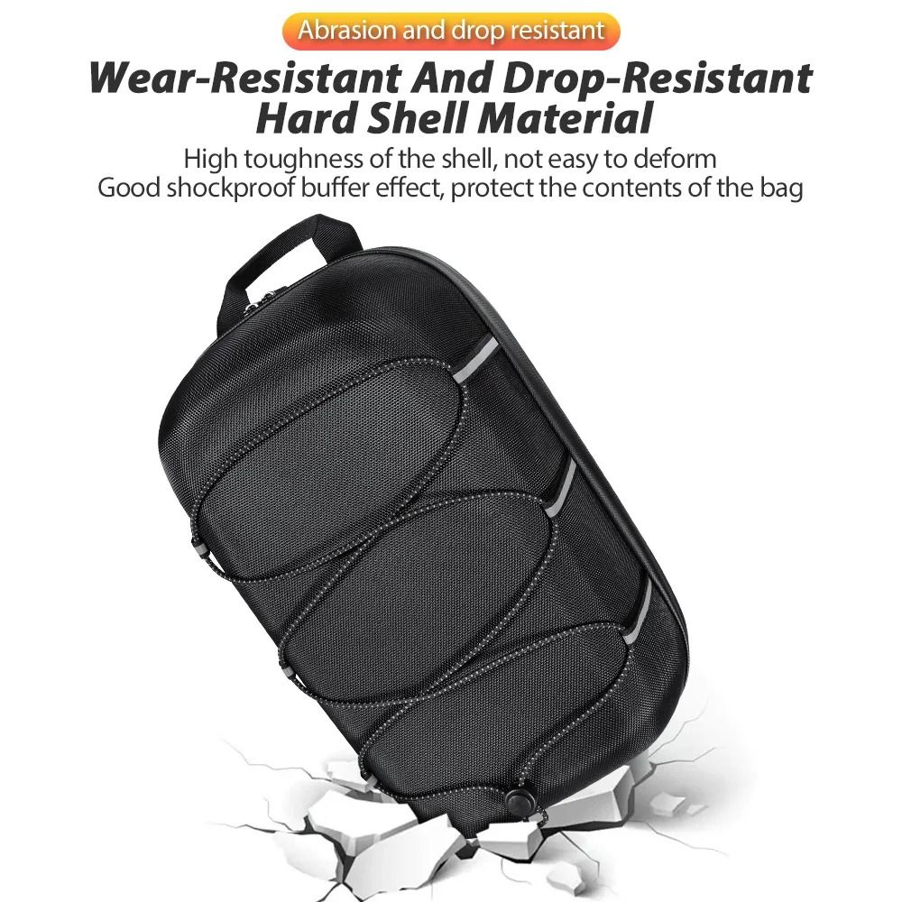 Waterproof Rear Seat Bicycle Bag Large Capacity Trunk Pannier with Hard Shell Design