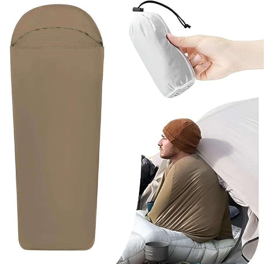 Ultralight Sleeping Bag Liner Lightweight Travel Sleep Sack Portable Travel Sleeping Bag Liner for Camping and Hotels