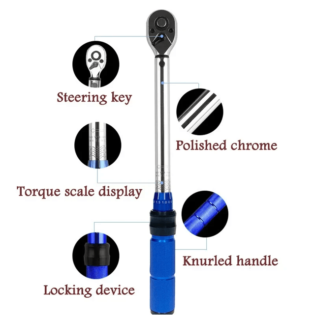 Professional 3 8 Torque Wrench Set 5 60Nm Adjustable Spanner for Bikes and Automotive Repair