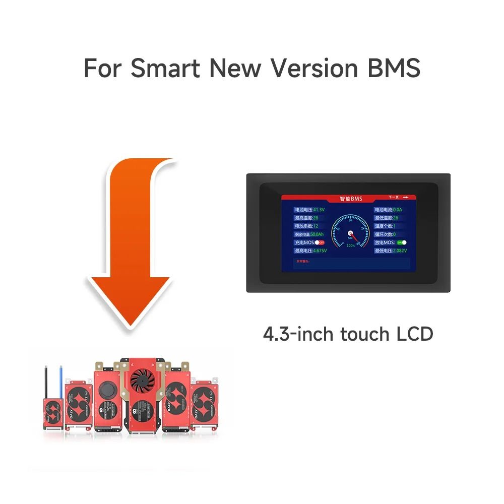 Smart BMS Bluetooth WiFi LCD and Communication Modules