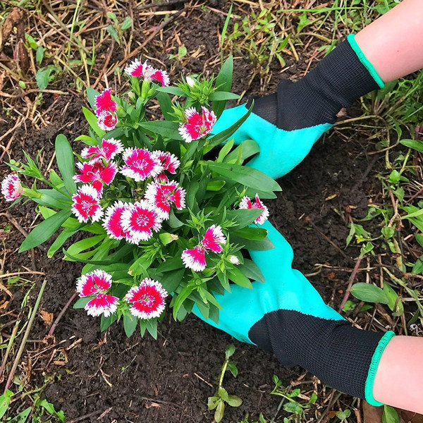 Durable Claws Garden Gloves, Puncture-Proof Rubber-Latex, Waterproof & Breathable Design