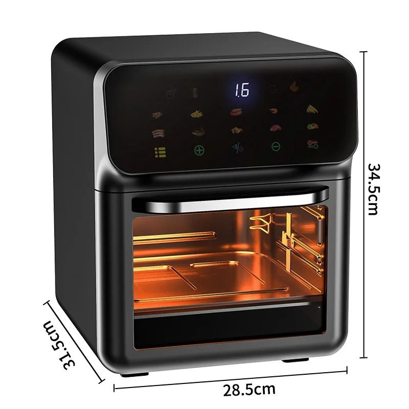 10 L Electric Air Fryer Oven with Touchscreen 360 degrees Convection & Auto Clean Function