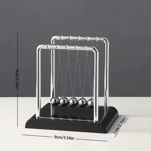 Momentum Flow Newtons Cradle Classic Physics Pendulum Desk Toy & Decor