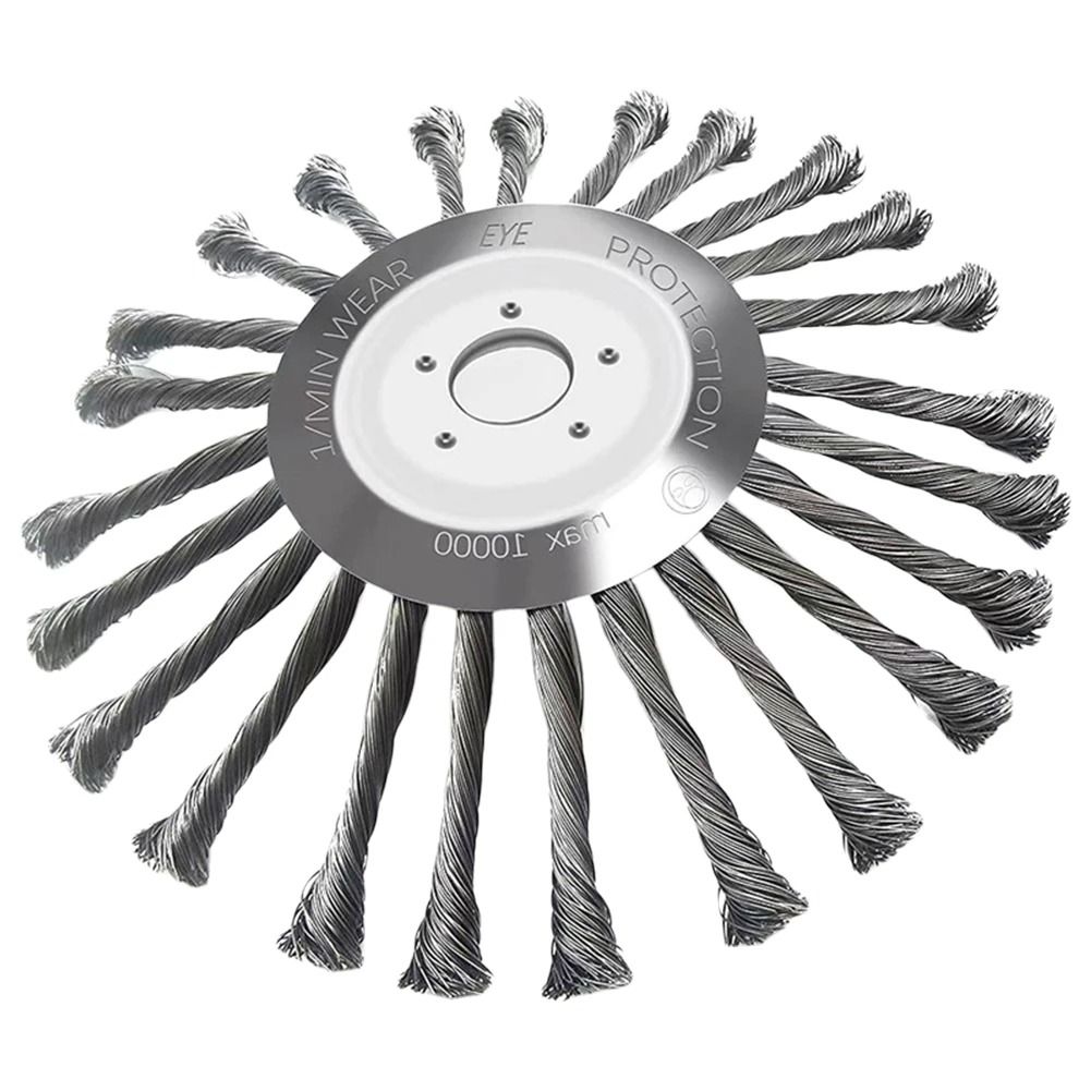 Universal Steel Wire Brush Cutter Head 4 5 10 Inch Lawn Mower