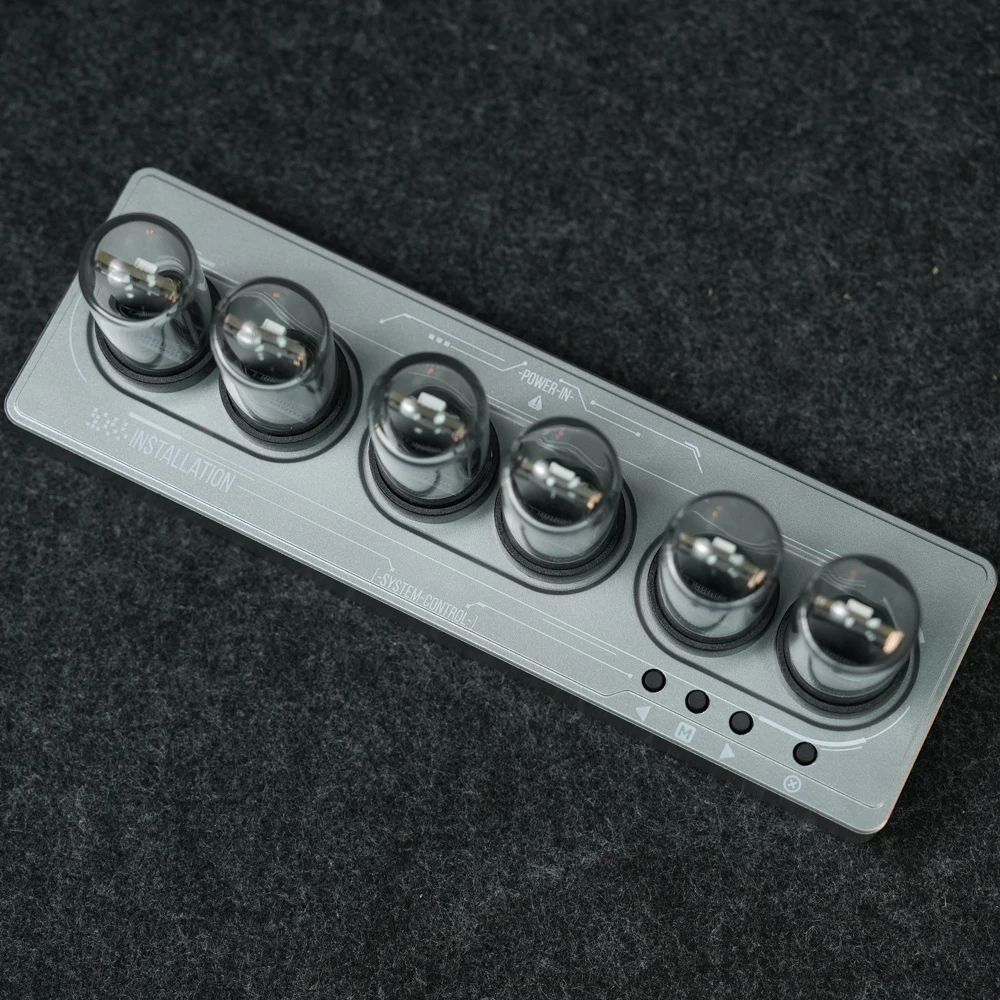RGB Nixie Tube Style WiFi Alarm Clock with IPS Display