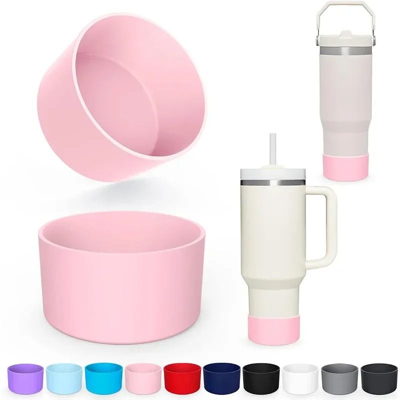 Non Slip Silicone Tumbler Boot Sleeve for 30 and 40 oz Cup Bottom Protection