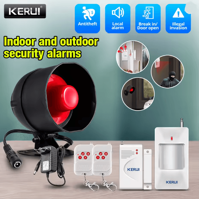KERUI Wireless Motion Sensor Alarm Siren Standalone Home Security System