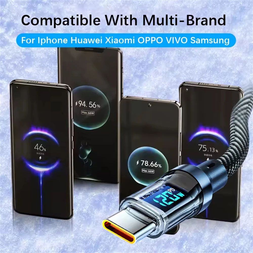 NNBILI Premium Fast Charging Cable Set with Fast Charging Cable & LED Power Display