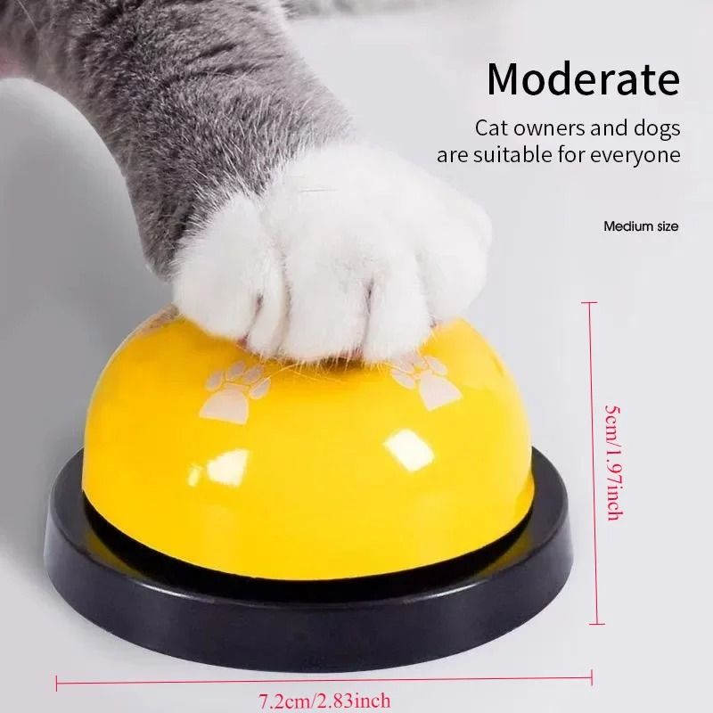 Cartoon Paw Print Pet Training Bell for Cats and Dogs