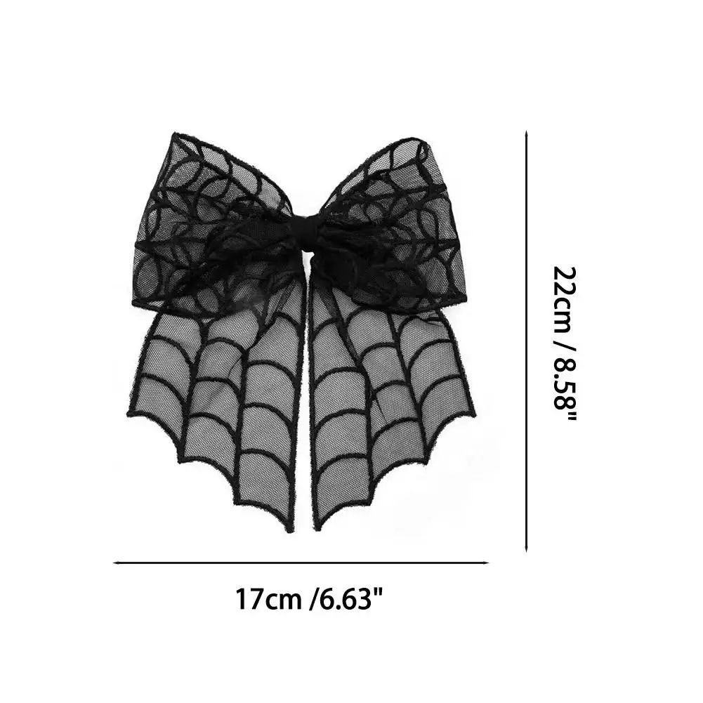Halloween Spider Web Bow Hair Clips