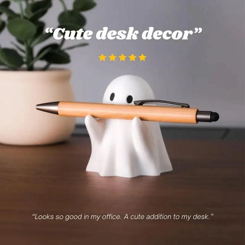 Funny Ghost Pen Holder Desk Organizer
