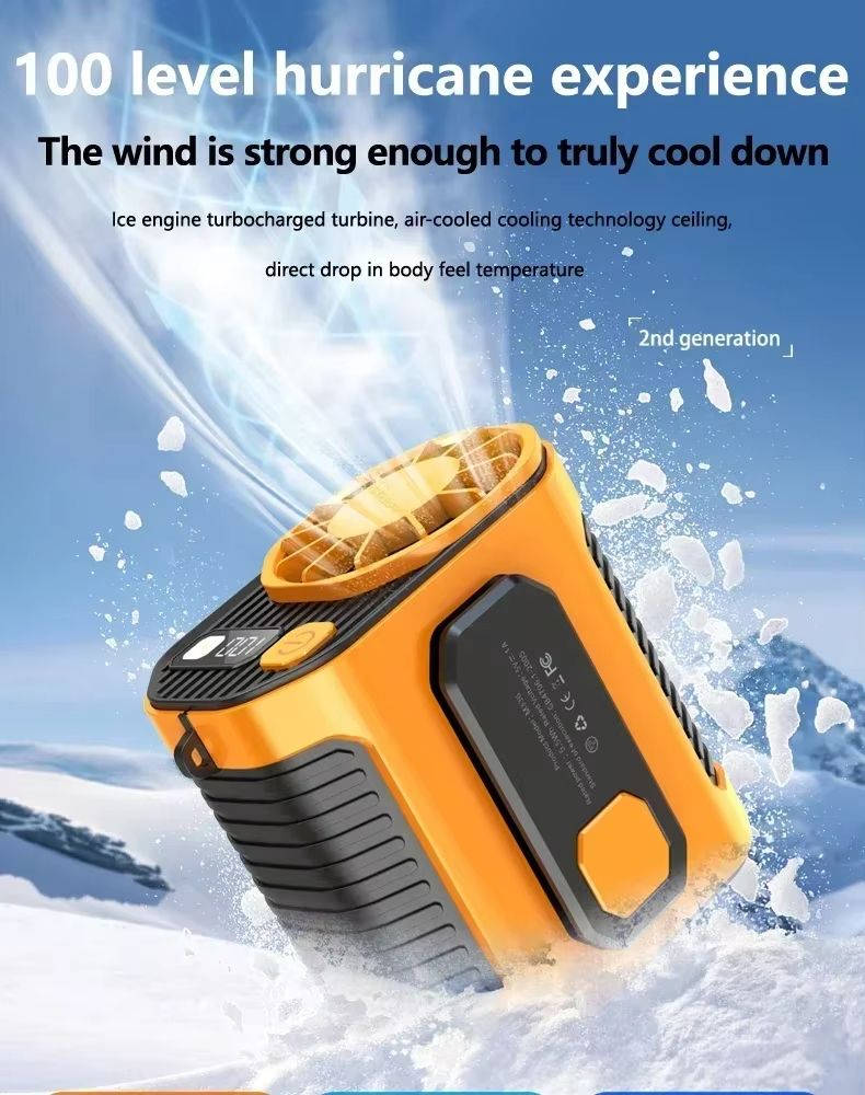 20000mAh Waist-Mounted Cooling Fan – Portable Outdoor Work & Welding Fan
