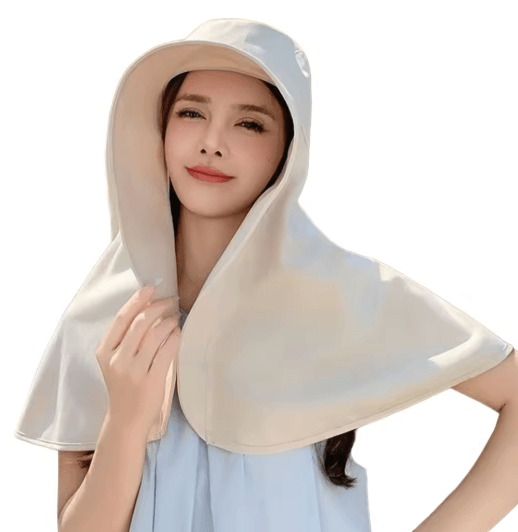 Sun Protection Hat with Neck Cover Breathable Wide Brim Travel and Beach Hat