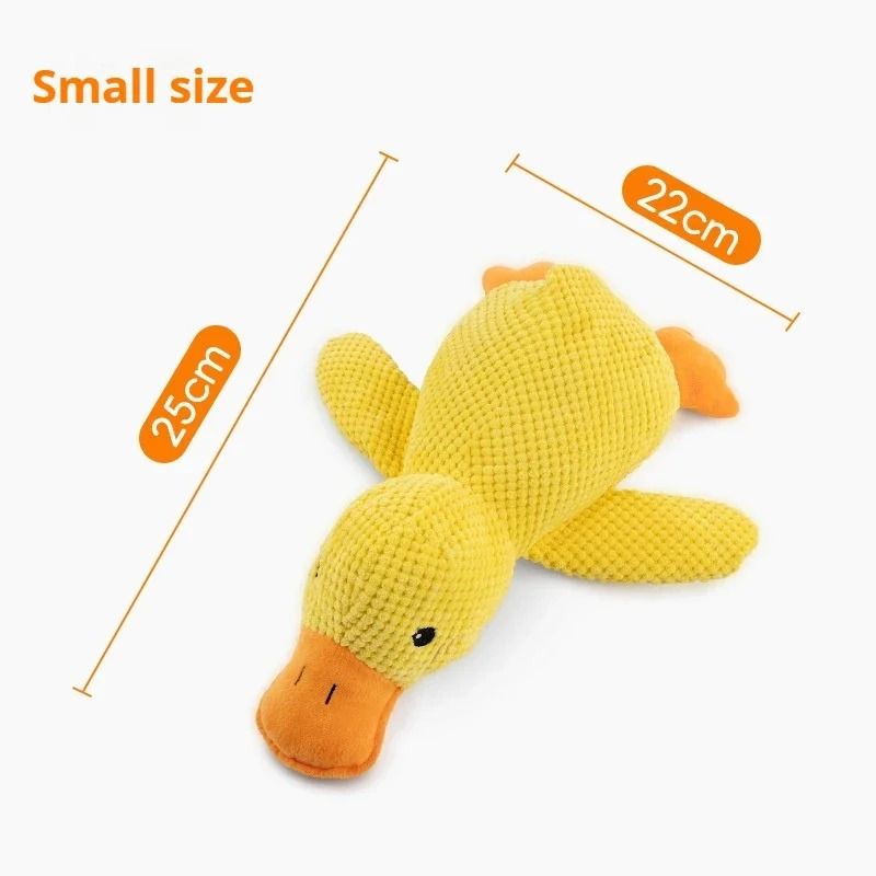 Plush Dog Toy Squeaky Duck Durable Dog Chew Toy for Teething and Comfort