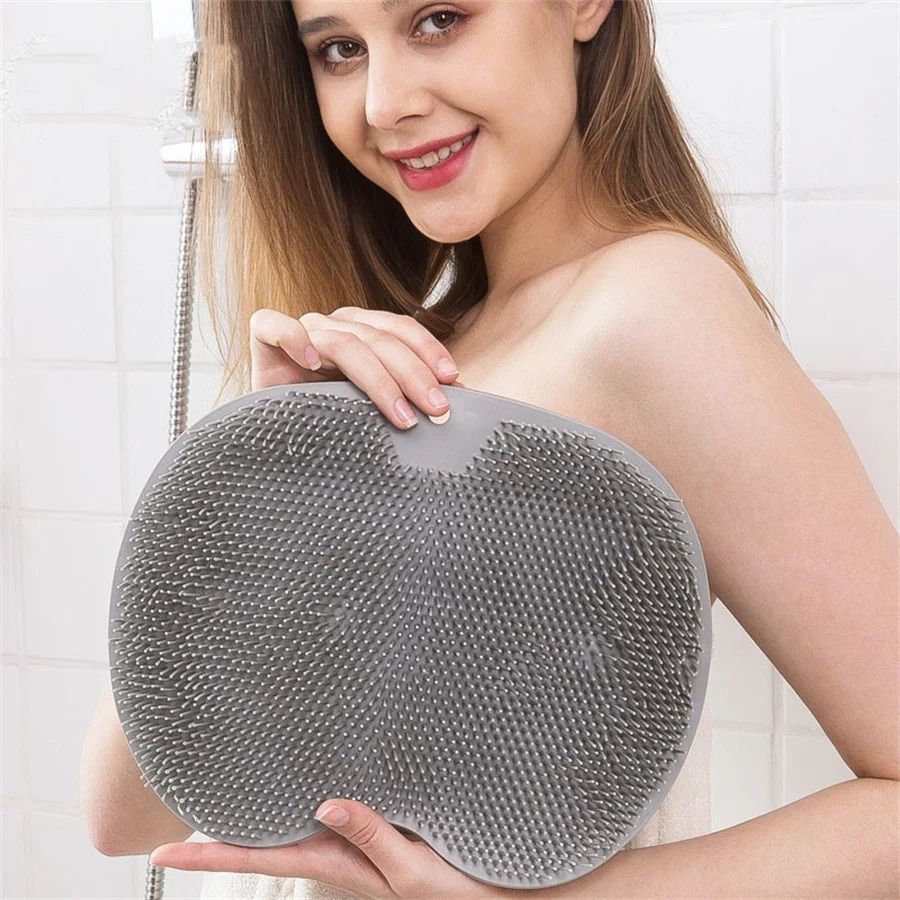 Shower Foot Scrubber Mat Back Washer Exfoliating Bath Wash Pad
