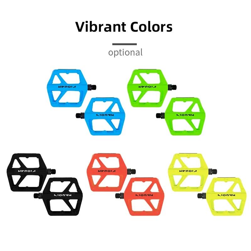 Wide Non Slip Nylon Bike Pedals With Bearings