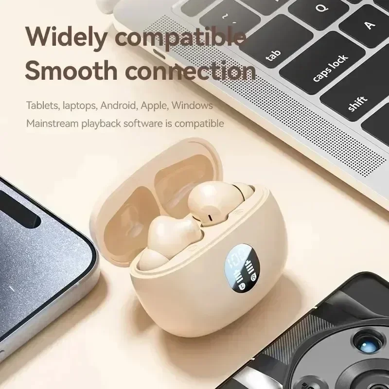 Wireless Gaming Earbuds with Mic Noise Reduction TWS Bluetooth Headphones