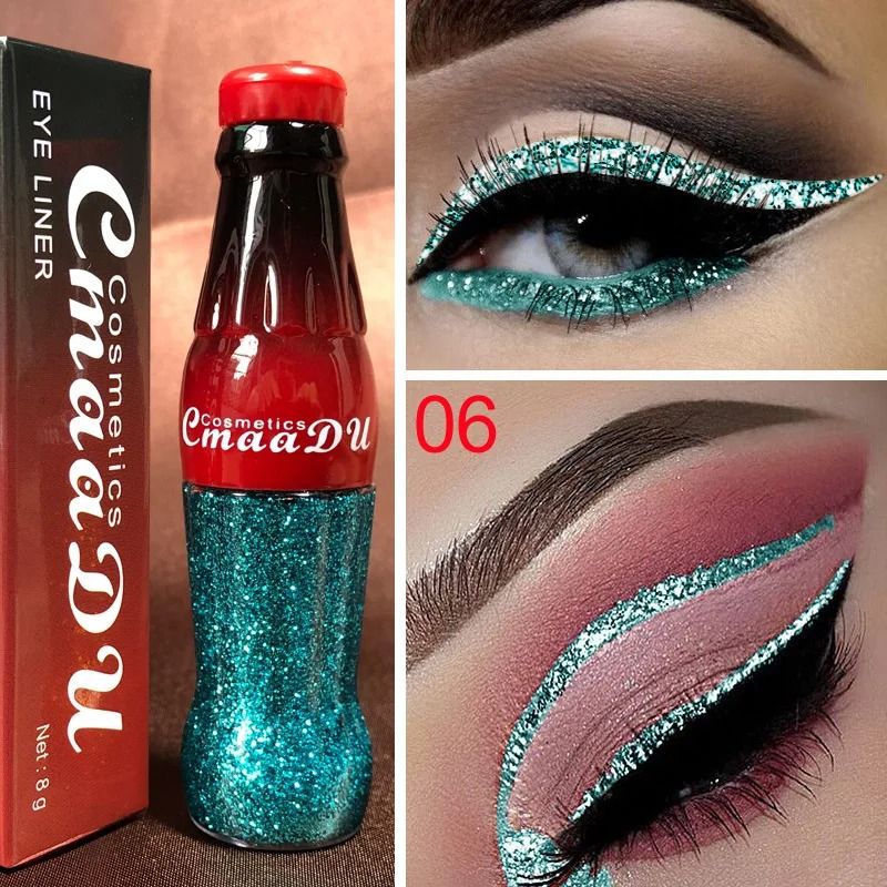 Waterproof Glitter Eyeliner Long Lasting Shimmer Eye Makeup