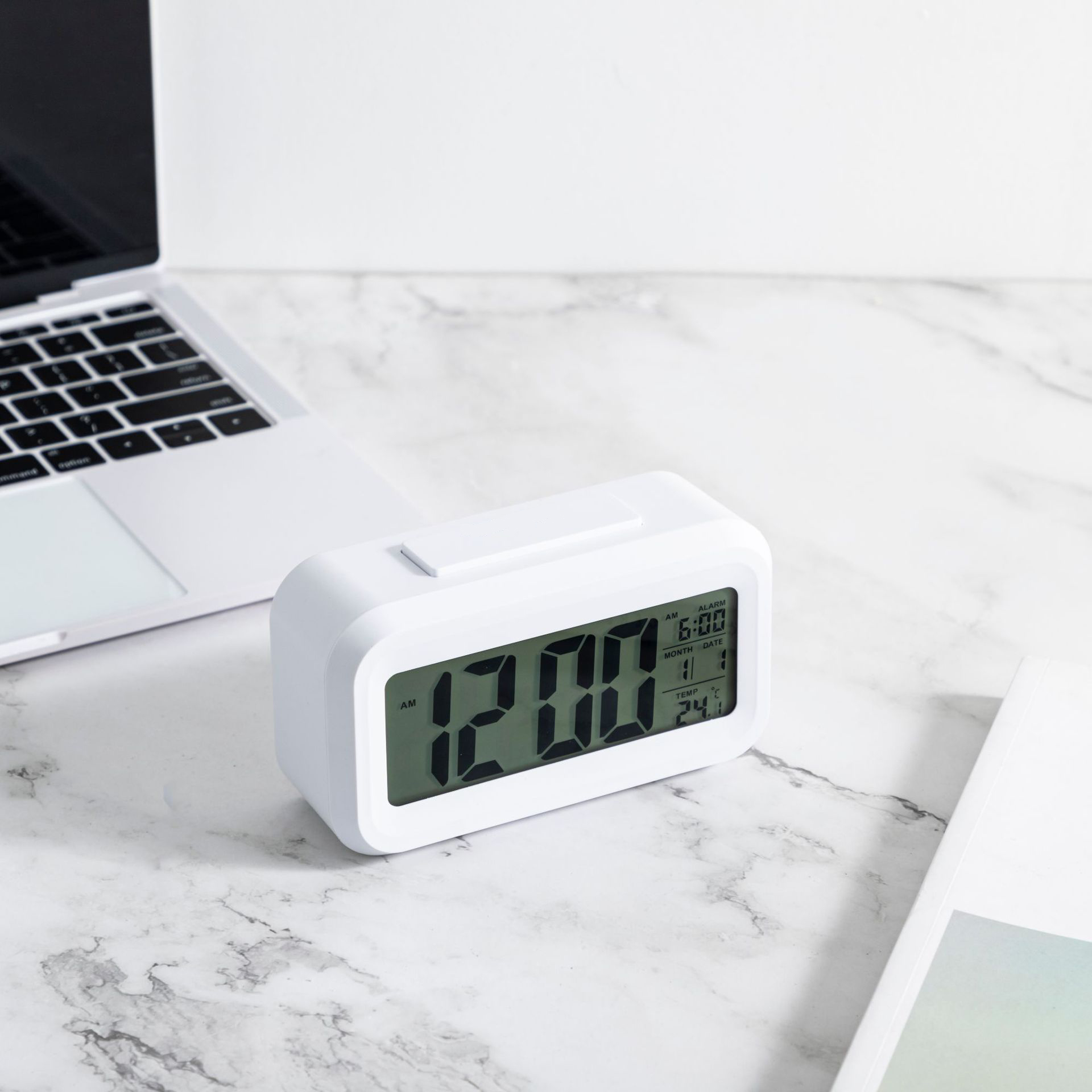 Multifunction LED Digital Alarm Clock with Backlight Time Calendar Snooze and Desktop Table Clock