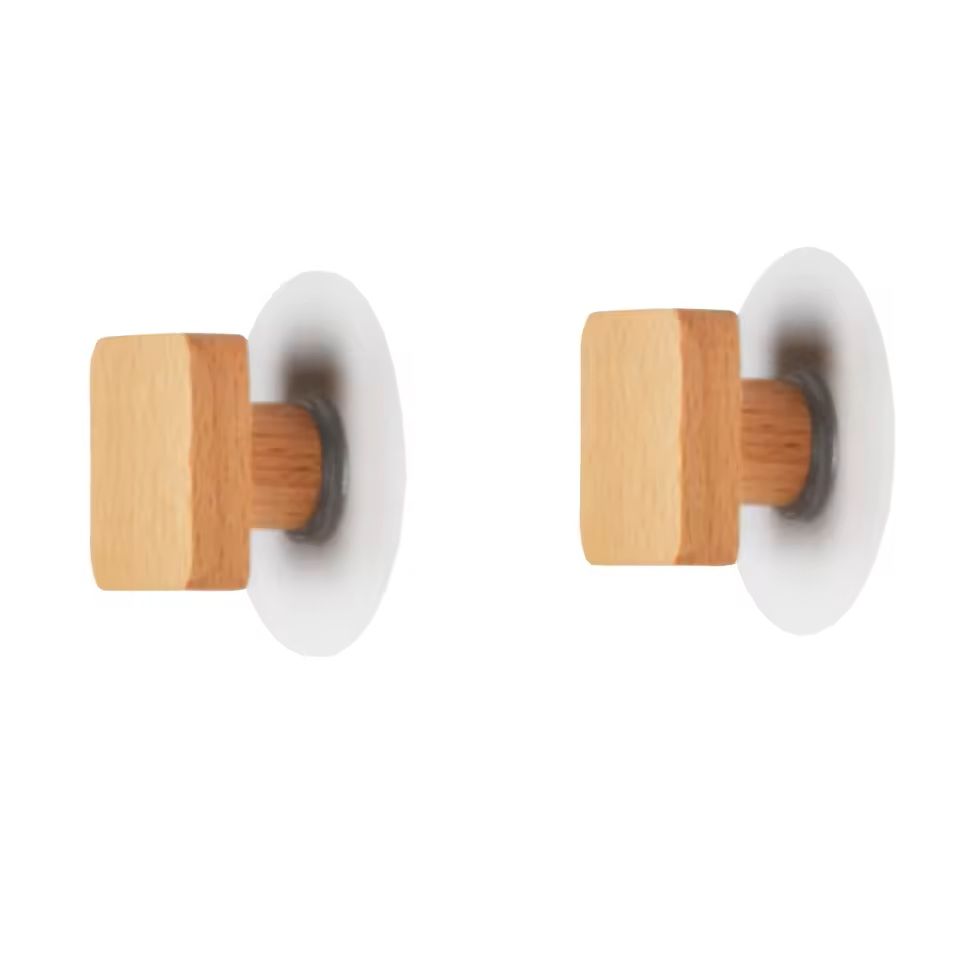 Wooden Geometric Wall Hook – Modern Wall-Mounted Wood Peg Hanger for Clothes, Hats & Towels